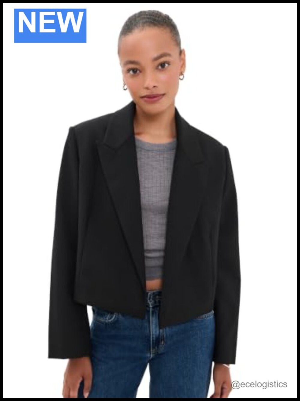 ALC Women's Cass Blazer Suiting Jacket Wool Stretch